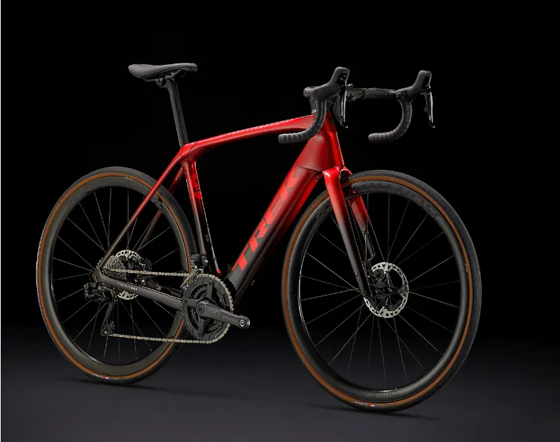 Trek Domane+ SLR 9 Electric Road Bike 2025 in Carbon Red Smoke-10